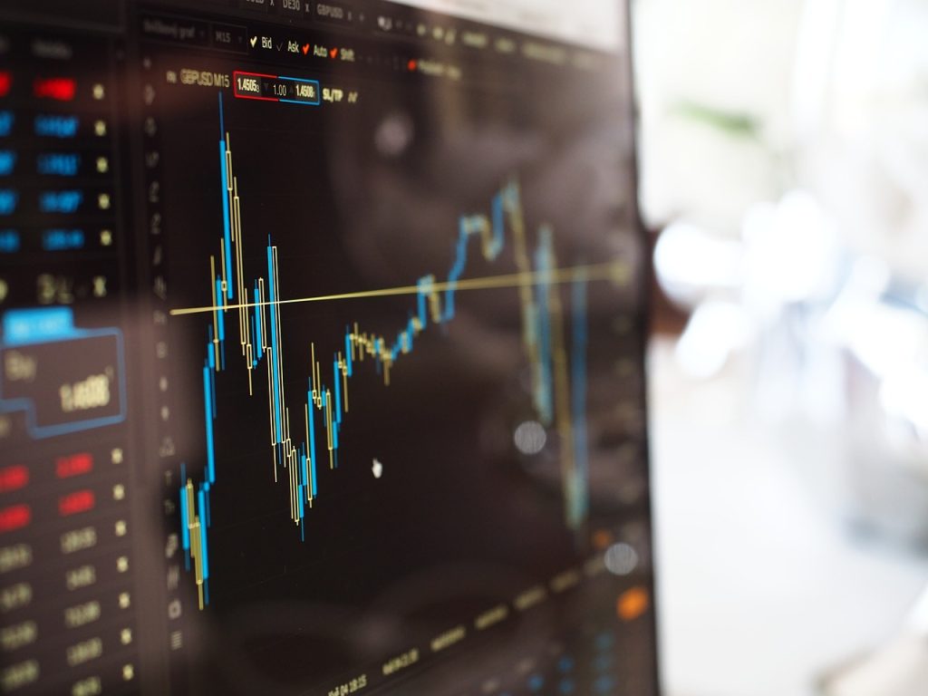 Gráfico - Investimento em bolsa de valores