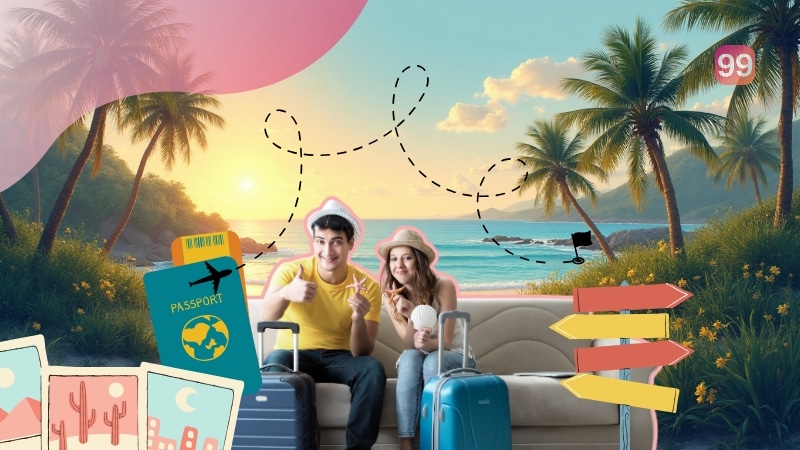 Viagens com economia garantida.